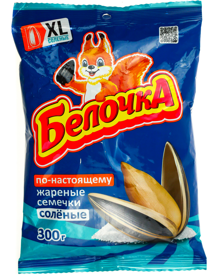 Семечки БЕЛОЧКА XL 300гр Соленые 1/10шт