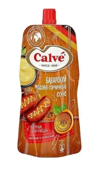 Соус CALVE 230гр Медово-горчичный дой-пак 1/28шт