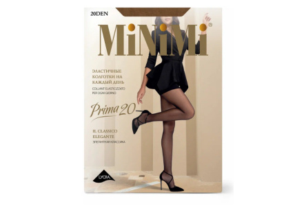 Колготки MINIMI PRIMA 20den 2S Caramello шортиками 1/10шт 118763