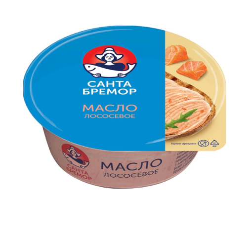 Масло лососевое Санта Бремор 100гр Бутербродное1/12шт