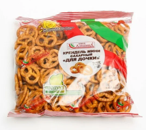 Крендель АЛЕШИНО 200гр Для дочки сахарные мини 1/20шт
