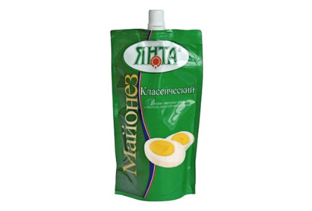 Майонез ЯНТА 200гр Классический 50% дой-пак 1/32шт