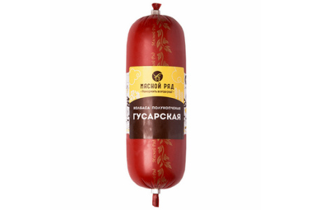 Колбаса Мясной ряд 350гр Гусарская п/к 1/56шт