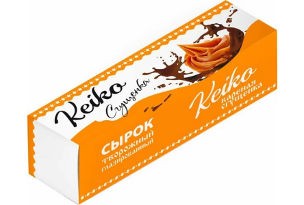 Сырок творожный KEIKO 40гр Вареная сгущенка глазированный 1/12шт
