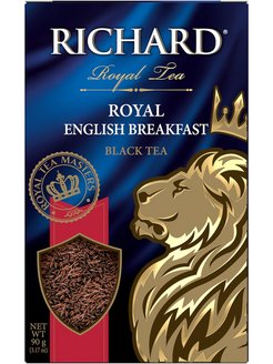 Чай черный RICHARD 90гр Royal English Вreakfast лист 1/14шт