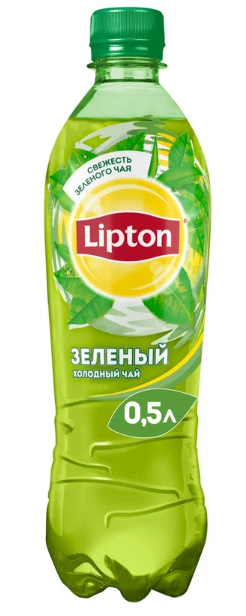 Чай холодный LIPTON 0,5л Зеленый чай ПЭТ 1/12шт