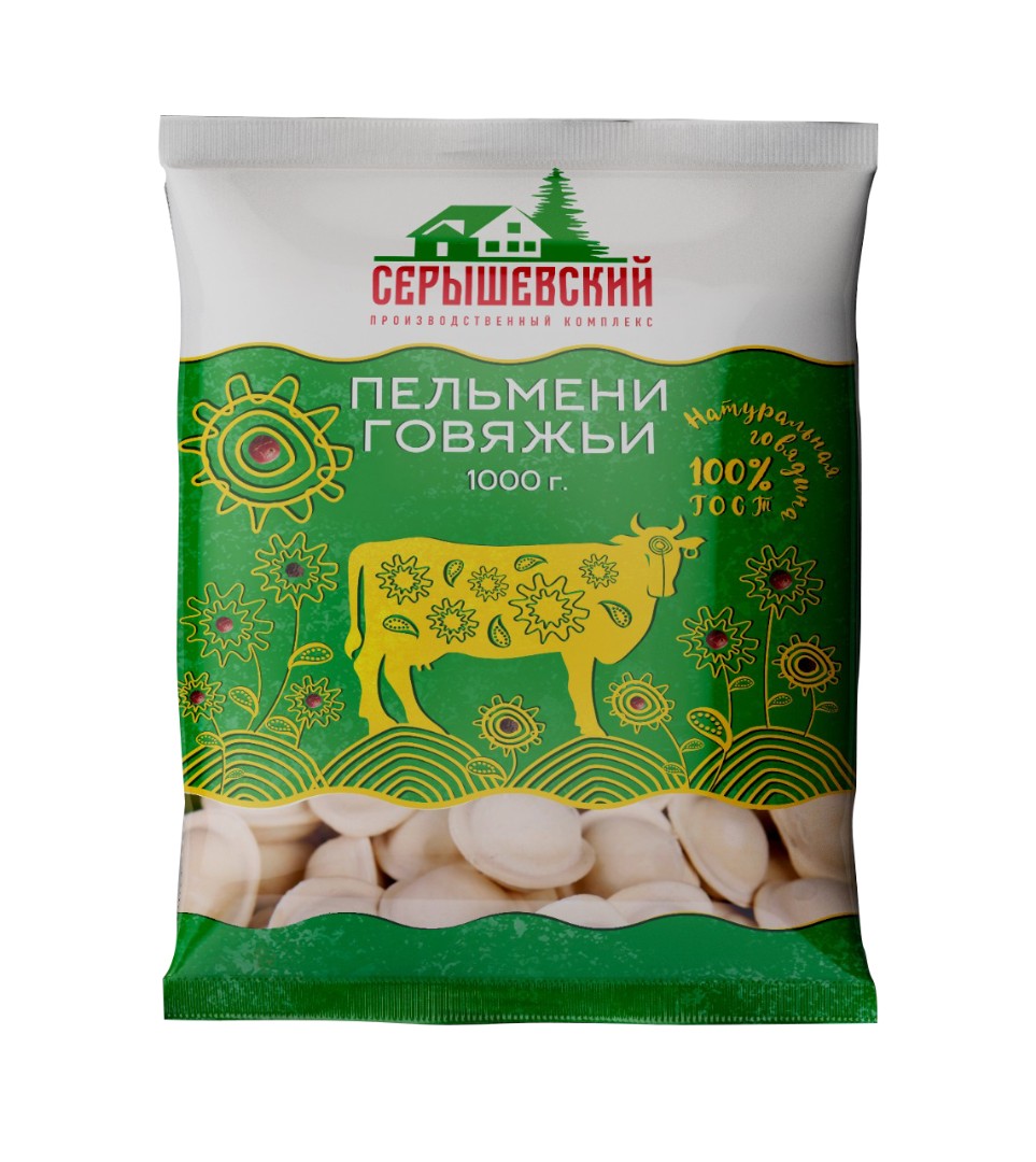 Пельмени СЕРЫШЕВСКИЙ 1000гр 1/15шт