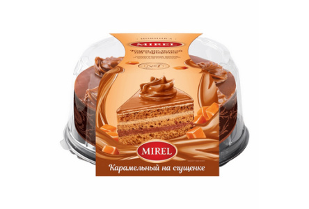 Торт MIREL 700гр Карамельный на сгущенке 1/6шт