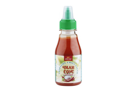 Соус чили SEN SOY 150гр Sriracha с чесноком пл/б 1/12шт