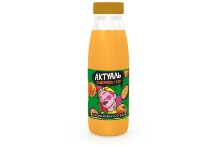 Напиток сывороточный АКТУАЛЬ 310гр Персик/Маракуйя 1/6шт Продукт без заменителя молочного жира