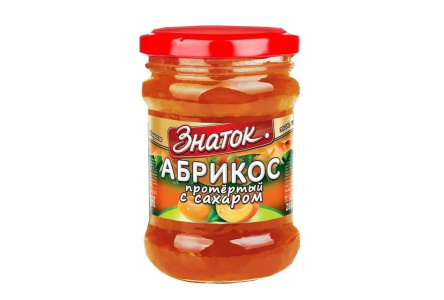 Ягода протертая ЗНАТОК 280гр Абрикос 1/12шт
