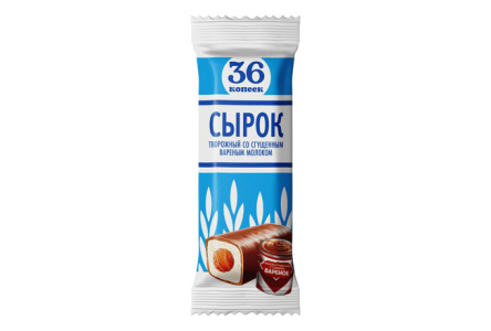 Сырок творожный 36 КОПЕЕК 40гр 26% Вареная сгущенка 1/10шт