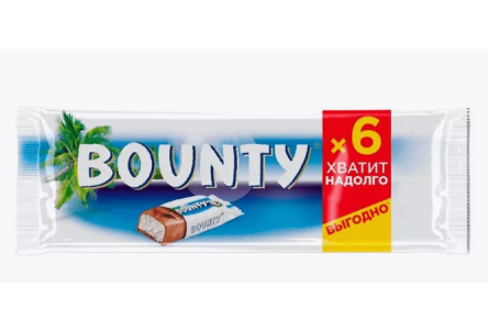 Шоколадный батончик BOUNTY 165гр 1/28шт