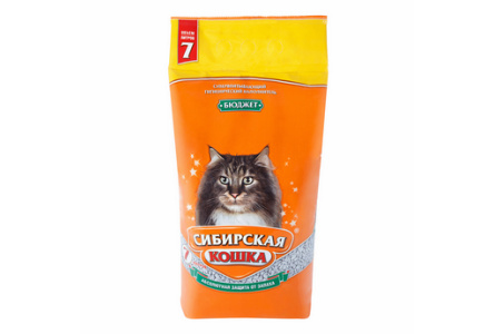 Наполнитель СИБИРСКАЯ КОШКА 7л впитывающий 1/2шт