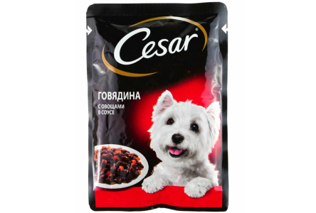 Корм д/собак CESAR 85гр Говядина с овощами 1/28шт №10109425