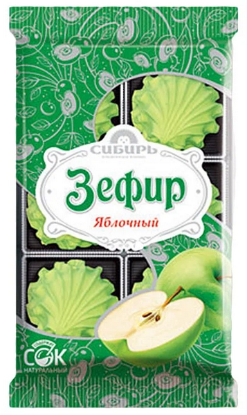Зефир СИБИРЬ 150гр Яблочный 1/6шт