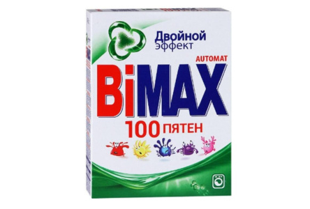 Порошок стиральный BIMAX 400гр Автомат 100 пятен 1/24шт