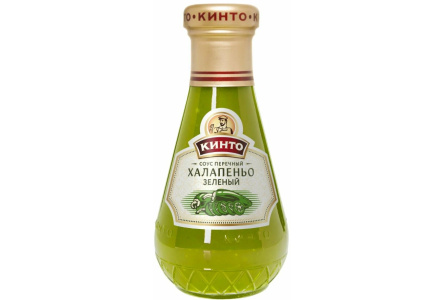 Соус КИНТО 190гр Перечный халапеньо зелёный ст/б 1/6шт
