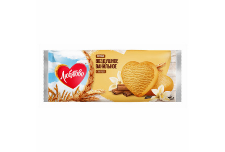 Печенье ЛЮБЯТОВО 200гр ваниль/корица 1/15шт