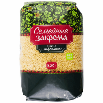 Крупа СЕМЕЙНЫЕ ЗАКРОМА 800гр Пшено м/у 1/12шт