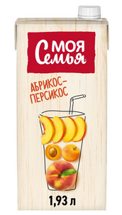 Сок/Нектар МОЯ СЕМЬЯ 1,93л Персик-кудесник 1/6шт