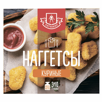 Наггетсы РАТИМИР 310гр Филе куриное 1/6шт